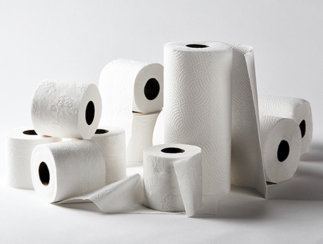 bath and towel tissue products for retail markets